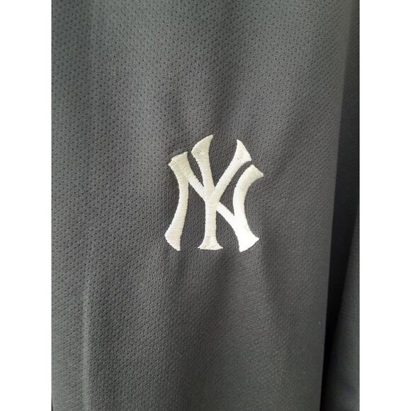 Stitches Athletic Gear New York Yankees Mens XL Short Sleeve Polo Shirt Blue - Picture 2 of 8